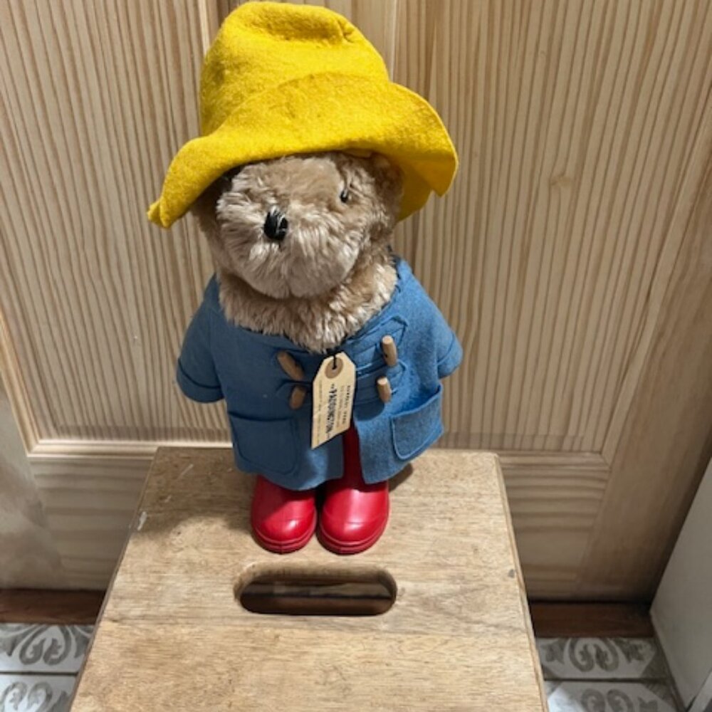 Vintage Paddington Bear plush toy Eden Toys 70's 80's collectible memories‎